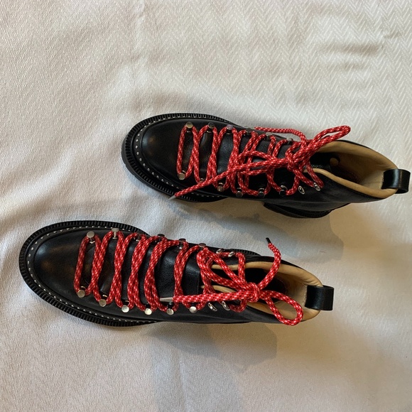 Rag and Bone Compass Leather Studded Boots, Size 37, Black - Picture 11 of 15